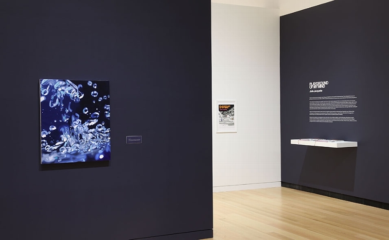 Installation views of Julia Jacquette: Unrequited and Acts of Play, Ruth and Elmer Wellin Museum of Art at Hamilton College (February 18 – July 2, 2017). Photos by John Bentham